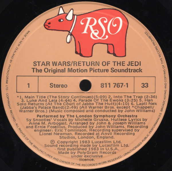 John Williams – Star Wars / Return Of The Jedi - The Original Motion Picture Soundtrack LP vinyl record, image 9 of 10