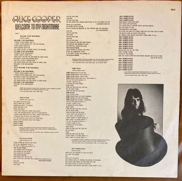 Alice Cooper – Welcome To My Nightmare LP vinyl record, image 5 of 6