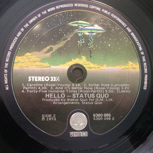 Status Quo – Hello! LP vinyl record, image 4 of 6