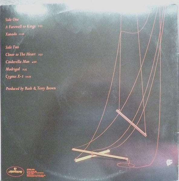 Rush – A Farewell To Kings LP vinyl record, image 4 of 6
