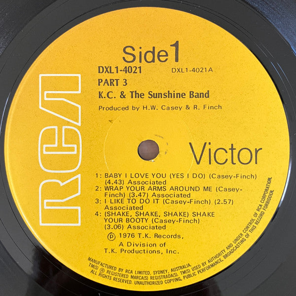 KC & The Sunshine Band – Part 3 LP vinyl record, image 3 of 4