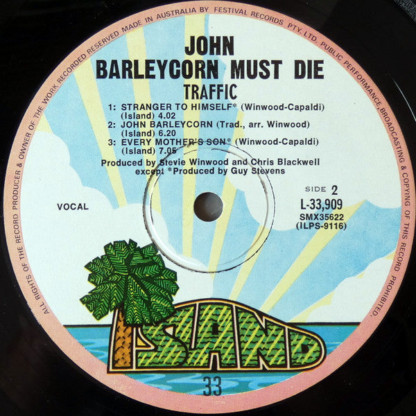 Traffic – John Barleycorn Must Die LP vinyl record, image 5 of 5