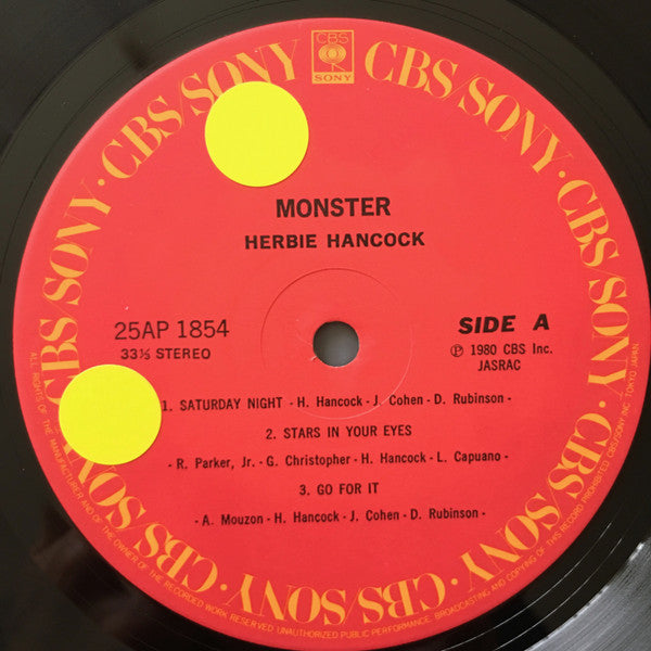 Herbie Hancock – Monster LP vinyl record, image 4 of 5