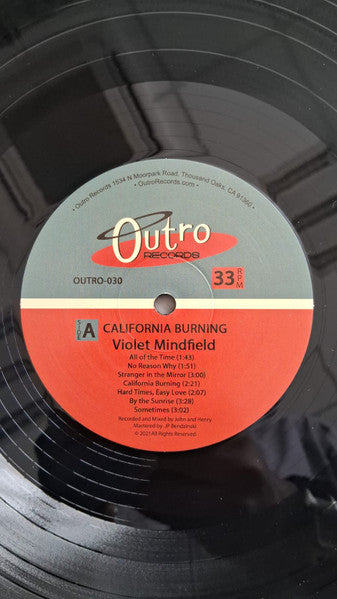 The Violet Mindfield – California Burning LP vinyl record, image 3 of 4