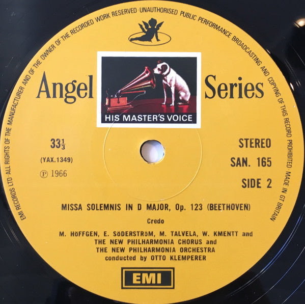 Ludwig Van Beethoven, Otto Klemperer, Elisabeth Söderström, Marga Höffgen, Waldemar Kmentt, Martti Talvela, New Philharmonia Chorus, New Philharmonia Orchestra – Missa Solemnis (2xLP) LP vinyl record, image 5 of 9