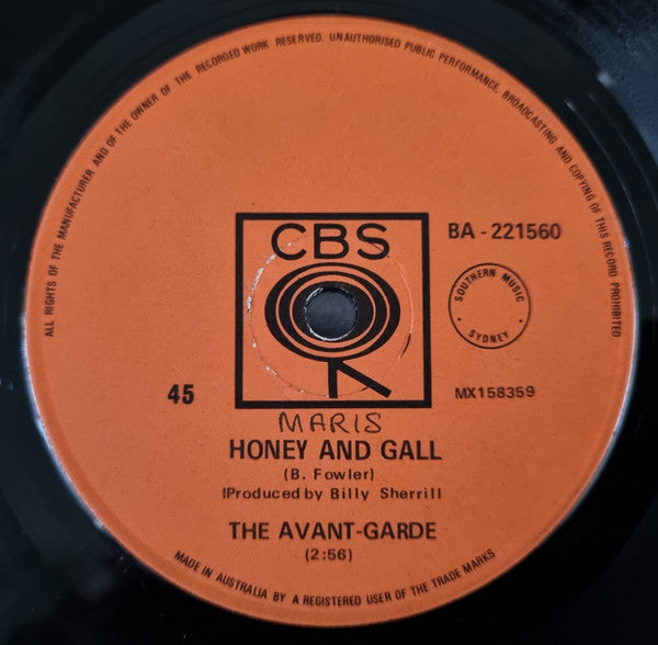 Avant Garde – Naturally Stoned 7" vinyl record, image 2 of 2