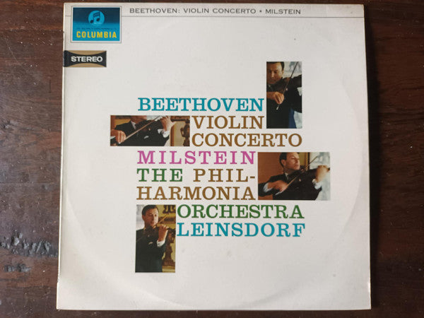 Ludwig van Beethoven, Nathan Milstein, Erich Leinsdorf – Violin Concerto LP vinyl record, image 2 of 5