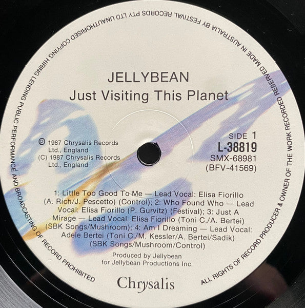 John "Jellybean" Benitez – Just Visiting This Planet LP vinyl record, image 9 of 10