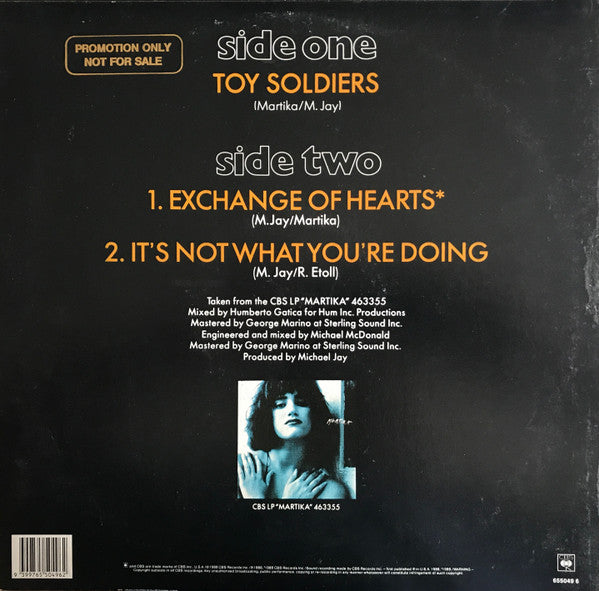 Martika – Toy Soldiers 12" vinyl record, image 2 of 4