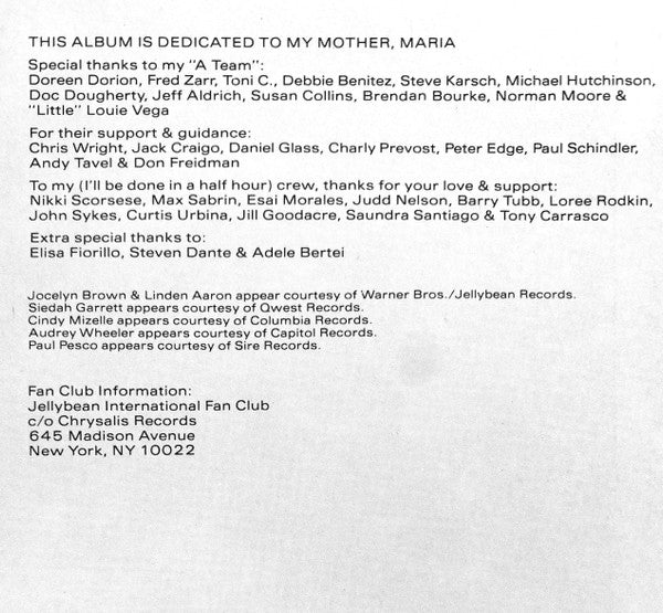 John "Jellybean" Benitez – Just Visiting This Planet LP vinyl record, image 8 of 10