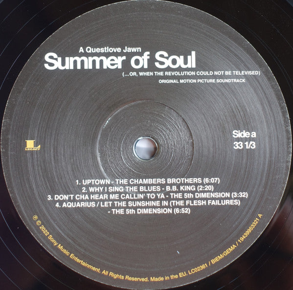 Various – Summer Of Soul (...Or, When The Revolution Could Not Be Televised) (Original Motion Picture Soundtrack) (2xLP) LP vinyl record, image 4 of 10