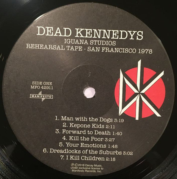 Dead Kennedys – Iguana Studios Rehearsal Tape - San Francisco 1978 LP vinyl record, image 3 of 5