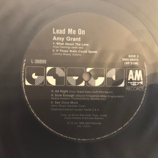 Amy Grant – Lead Me On LP vinyl record, image 4 of 6