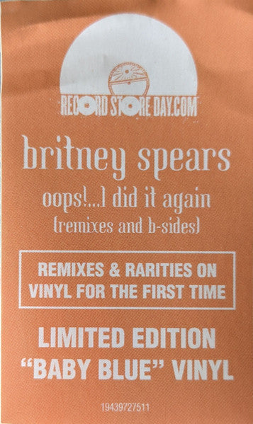 Britney Spears – Oops!...I Did It Again (Remixes And B-Sides) LP vinyl record, image 10 of 10