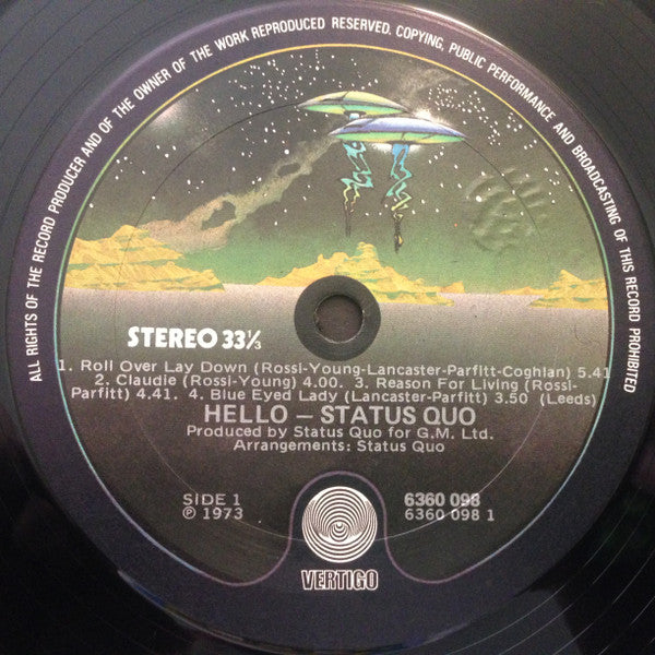 Status Quo – Hello! LP vinyl record, image 3 of 6