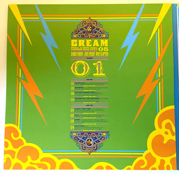 Cream – Royal Albert Hall (London May 2-3-5-6 2005) (3xLP) LP vinyl record, image 4 of 10
