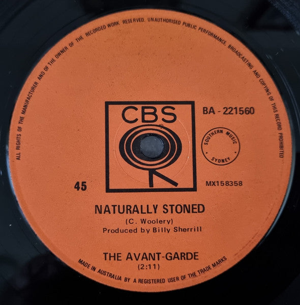 Avant Garde – Naturally Stoned 7" vinyl record, image 1 of 2