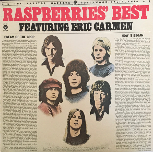 Raspberries – Raspberries' Best - Featuring Eric Carmen LP vinyl record, image 1 of 6