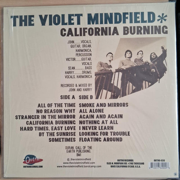 The Violet Mindfield – California Burning LP vinyl record, image 2 of 4
