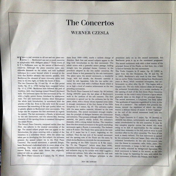 Ludwig van Beethoven – The Concertos LP vinyl record, image 4 of 10