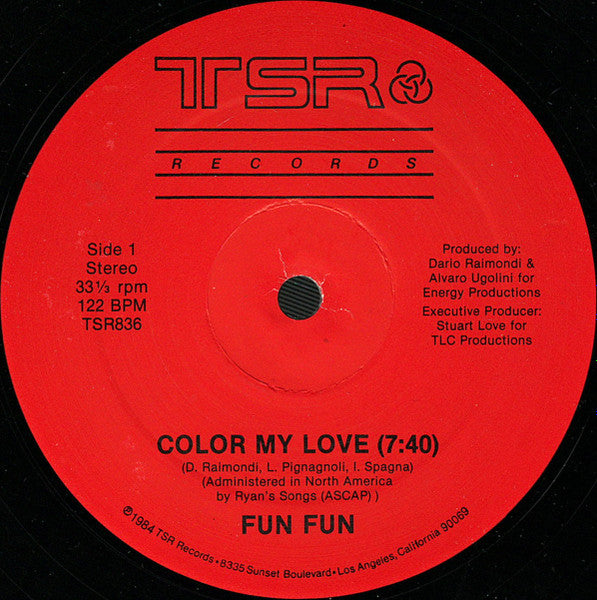 Fun Fun – Color My Love 12" vinyl record, image 3 of 4