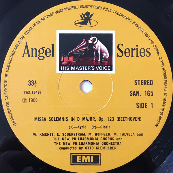 Ludwig Van Beethoven, Otto Klemperer, Elisabeth Söderström, Marga Höffgen, Waldemar Kmentt, Martti Talvela, New Philharmonia Chorus, New Philharmonia Orchestra – Missa Solemnis (2xLP) LP vinyl record, image 4 of 9