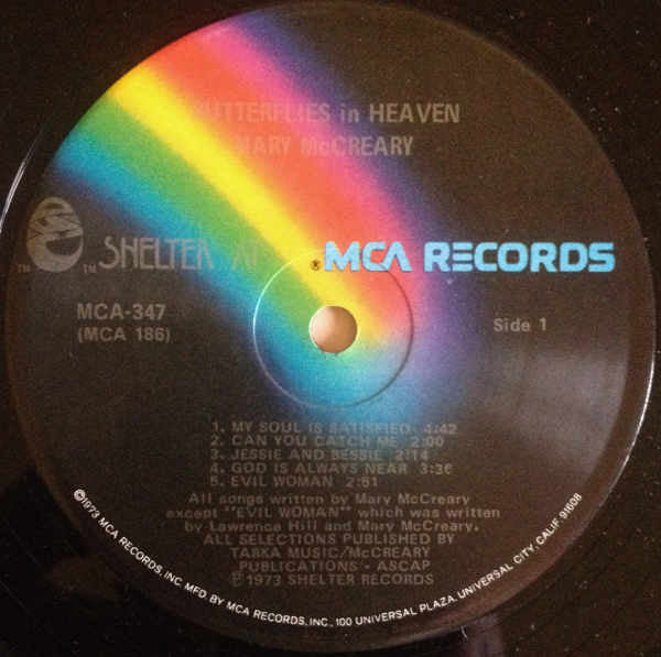 Mary McCreary – Butterflies In Heaven LP vinyl record, image 3 of 4