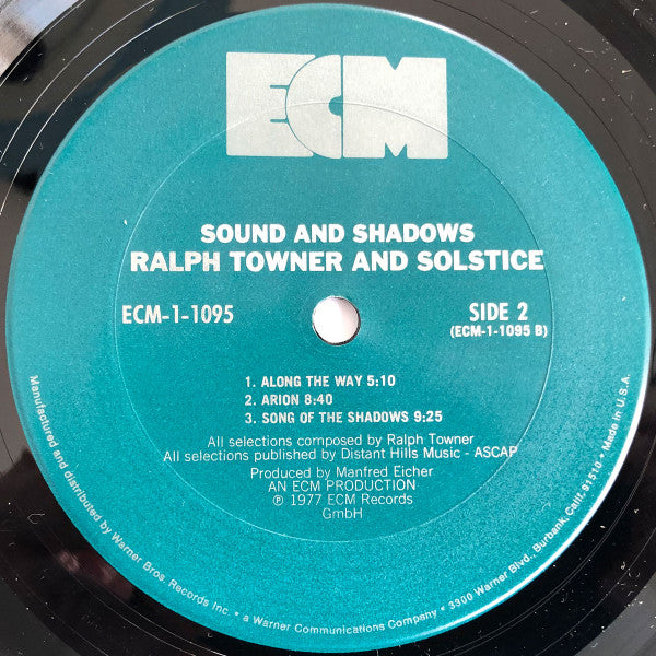 Ralph Towner – Solstice / Sound And Shadows LP vinyl record, image 4 of 4