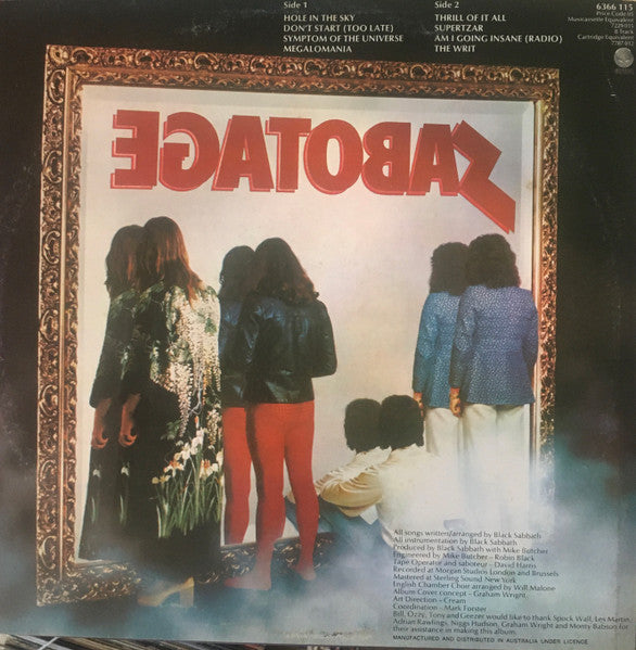 Black Sabbath – Sabotage LP vinyl record, image 2 of 4