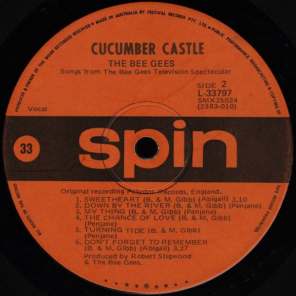 Bee Gees – Cucumber Castle LP vinyl record, image 6 of 8