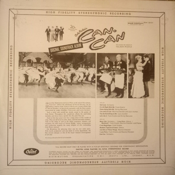 Various – Cole Porter's Can-Can: Motion Picture Soundtrack Album LP vinyl record, image 2 of 4