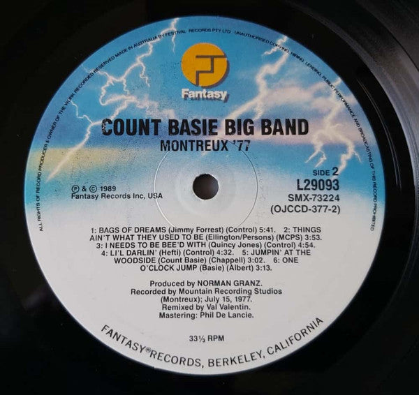 Count Basie Big Band – Montreux '77 LP vinyl record, image 4 of 4