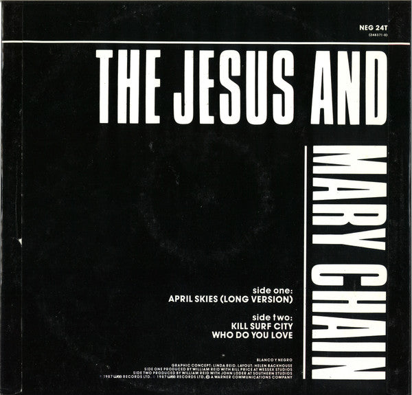The Jesus And Mary Chain – April Skies 12" vinyl record, image 2 of 4