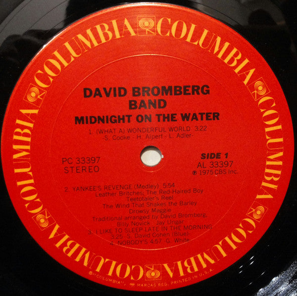 David Bromberg Band – Midnight On The Water LP vinyl record, image 3 of 5