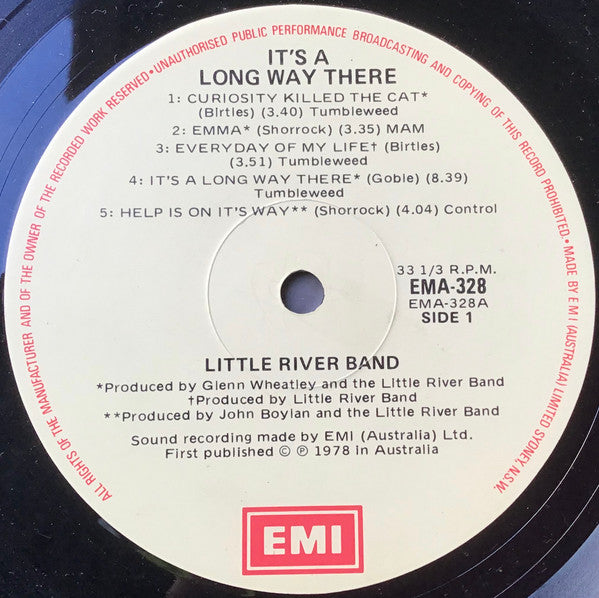 Little River Band – It's A Long Way There (Greatest Hits) LP vinyl record, image 5 of 5