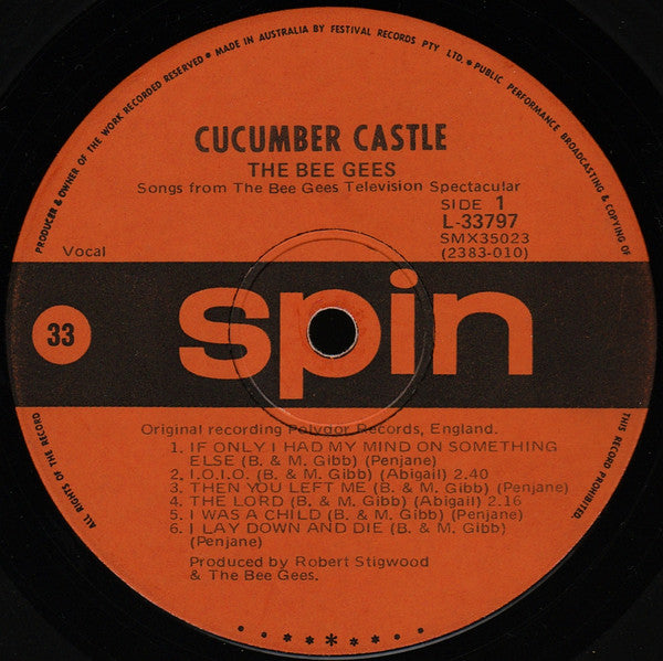 Bee Gees – Cucumber Castle LP vinyl record, image 5 of 8
