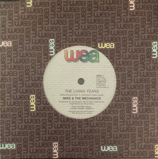 Mike & The Mechanics – The Living Years 7" vinyl record, image 1 of 3