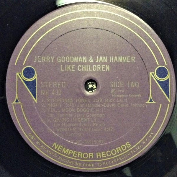 Jerry Goodman, Jan Hammer – Like Children LP vinyl record, image 4 of 10
