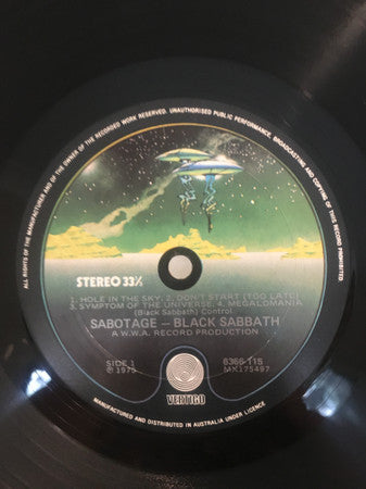 Black Sabbath – Sabotage LP vinyl record, image 3 of 4
