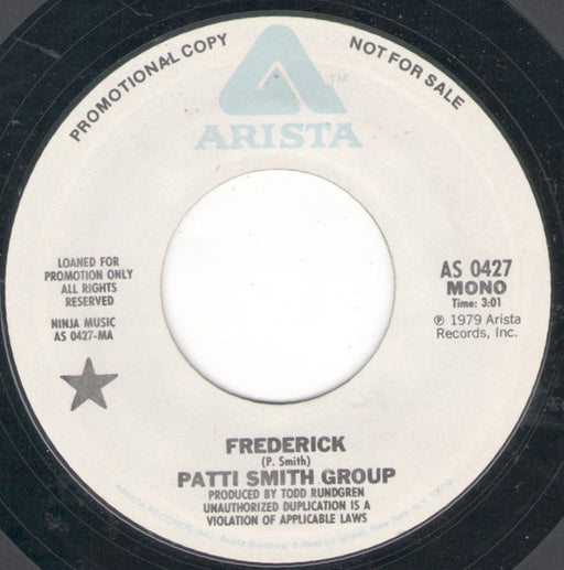Patti Smith Group – Frederick 7" vinyl record, image 1 of 2