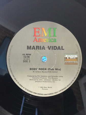 Maria Vidal – Body Rock 12" vinyl record, image 4 of 4