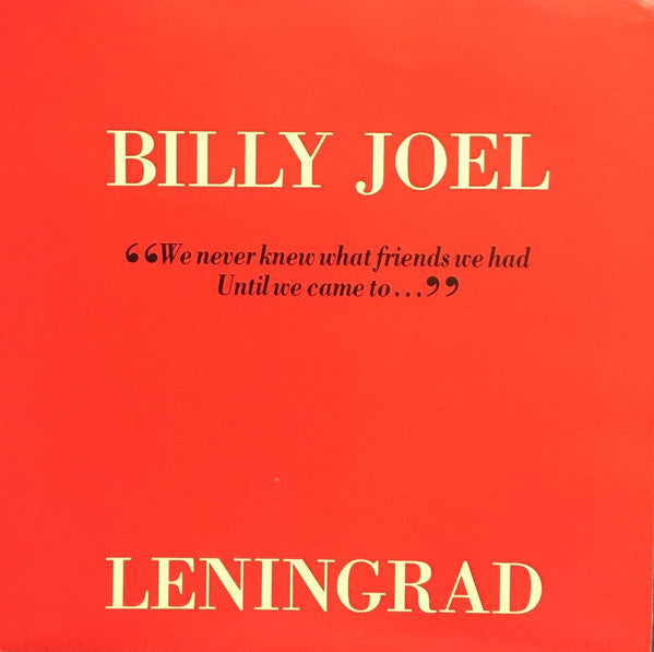 Billy Joel – Leningrad 7" vinyl record