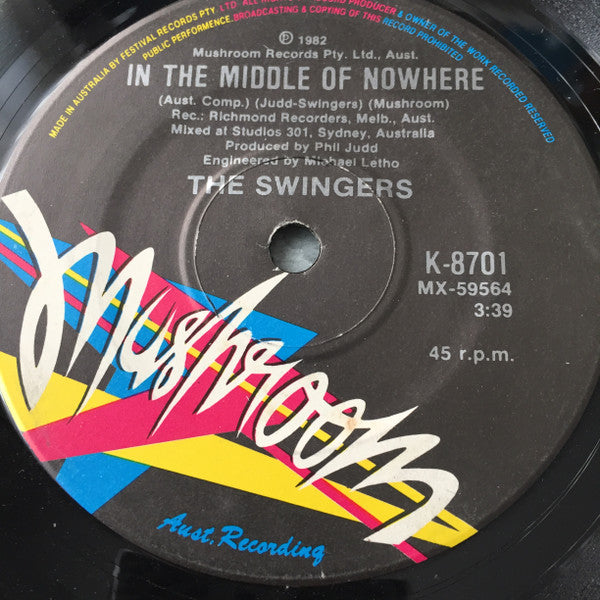 The Swingers – Punch And Judy 7" vinyl record, image 3 of 5
