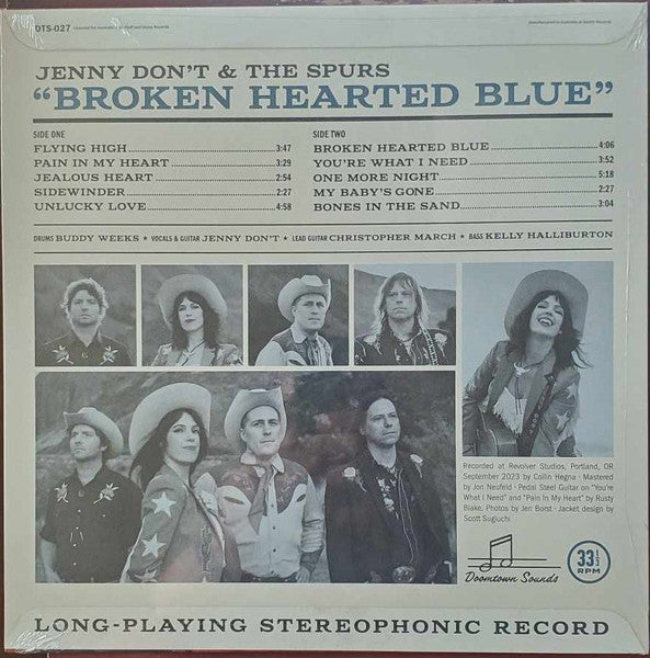 Jenny Don't And The Spurs – Broken Hearted Blue LP vinyl record, image 2 of 4