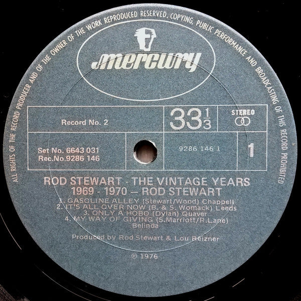 Rod Stewart – The Vintage Years 1969-70 LP vinyl record, image 6 of 7