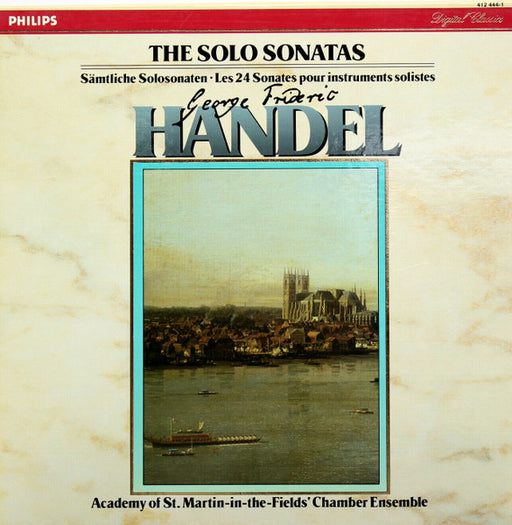 Georg Friedrich Händel, Academy Of St. Martin-in-the-Fields Chamber Ensemble – The Solo Sonatas • Sämtliche Solosonaten • Les 24 Sonates pour instruments solistes (5xLP) LP vinyl record, image 1 of 3