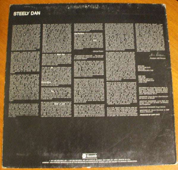 Steely Dan – Aja LP vinyl record, image 2 of 6