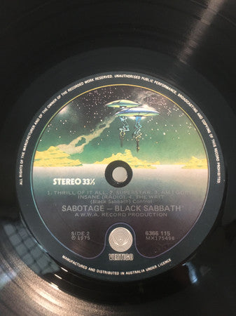 Black Sabbath – Sabotage LP vinyl record, image 4 of 4