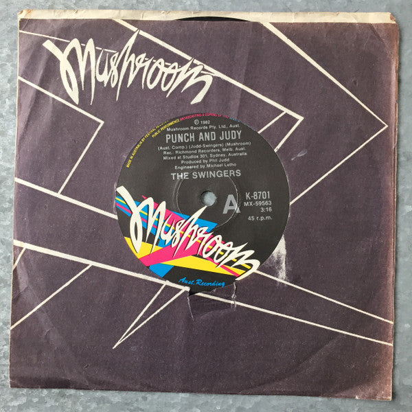 The Swingers – Punch And Judy 7" vinyl record, image 2 of 5