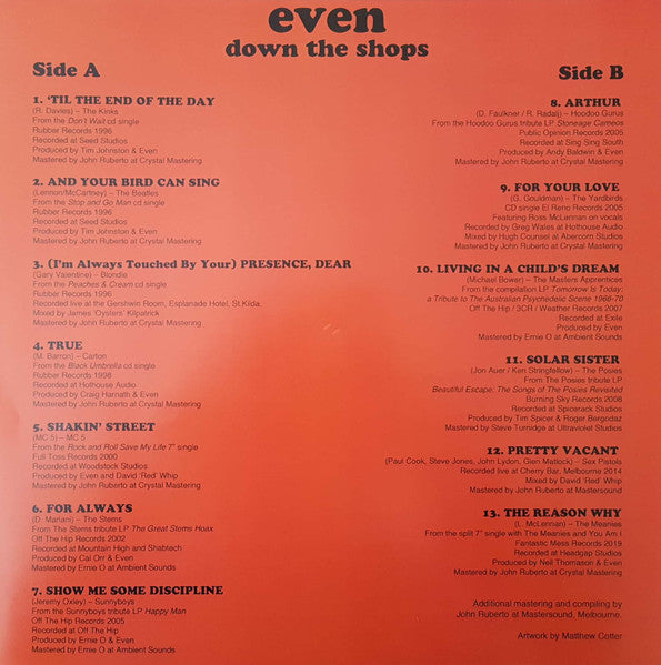 Even – Down The Shops LP vinyl record, image 4 of 6